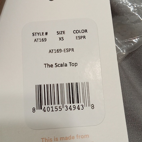 NEW Andie Bikini Extra Small Swim Vacation The Scala Top Espresso Brown XS - Picture 5 of 5